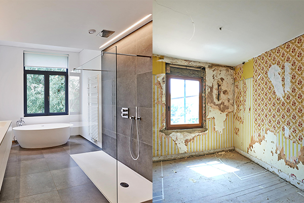 renovatie badkamer voor en na
